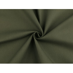 Țesătură groasă de bumbac twill - Verde kaki (1 Metru)