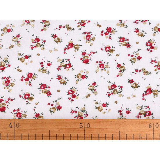 Țesătură de bumbac / pânză cu flori mici - Albastru delta (10 Metri) Țesătură de bumbac / pânză cu flori mici - Albastru delta (10 Metri)