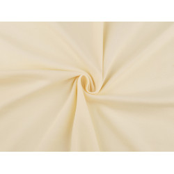 Bumbac tricotat uni latime 200 cm - Crem deschis (1 Metru)