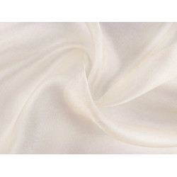 Organza decorativa lucioasa - Off white (1 Metru)