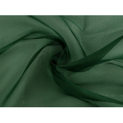 Organza decorativa lucioasa - Verde închis (1 Metru)