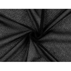 Tricot fin cu lurex - Negru (1 Metru)