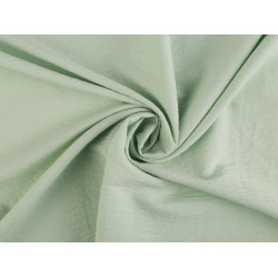 Țesătură șifonată pentru bluze - Verde pastel deschis (1 Metru)