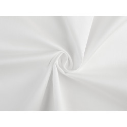 Satin din bumbac fin latime 305 cm - Alb (1 Metru)