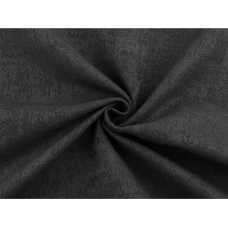 Tesatura decorativa de tapiterie cu structura - Gri închis (1 Metru)
