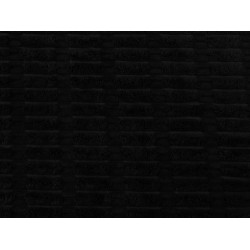 Țesătură decorativă cu structură de pluș 3d - Negru (1 Metru)
