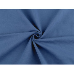Tricot bumbac pentru articole sportive - Albastru delta (1 Metru)