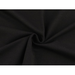 Tricot bumbac pentru articole sportive - Negru (1 Metru)