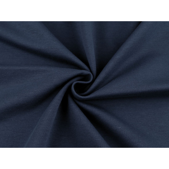 Tricot bumbac pentru articole sportive - Albastru închis (1 Metru) Tricot bumbac pentru articole sportive - Albastru închis (1 Metru)
