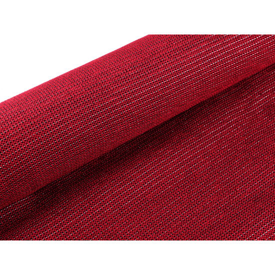 Țesătură decorativă chenille cu lurex - Roșu (1 Metru)