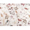 Baumwollstoff mit half-panama-struktur und digitalem blumendruck - Naturfarbe (1 Meter)