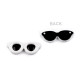Mini ochelari pentru lipirea / decorarea figurinelor 30x12 mm - Alb (100 Bucăți) Mini ochelari pentru lipirea / decorarea figurinelor 30x12 mm - Alb (100 Bucăți)