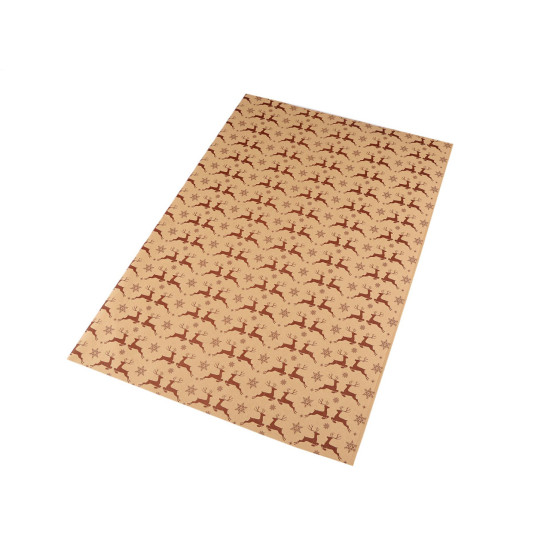 Hârtie de împachetat de crăciun 49x69 cm - Maro natural (40 Bucăți) Hârtie de împachetat de crăciun 49x69 cm - Maro natural (40 Bucăți)