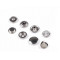 Capse din inox ø15 mm - Nichel (200 Seturi)