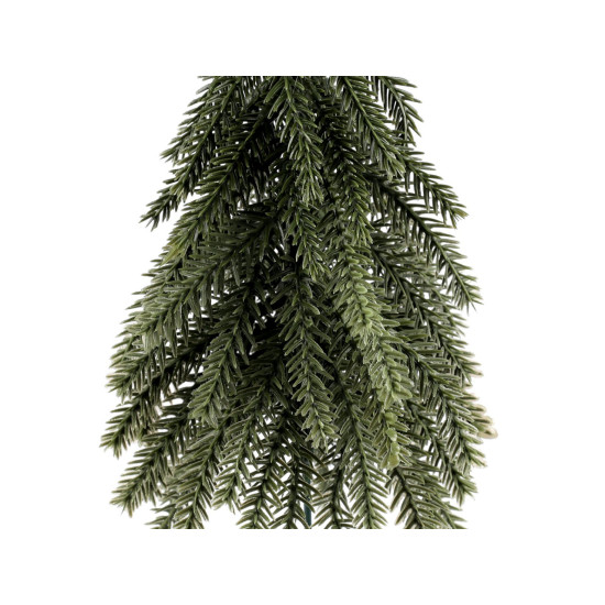 Brăduț artificial pe sârmă pentru coroane, ghivece de flori - Verde (1 Bucată)