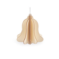 Decoratiuni din lemn de craciun glob pliabil, clopot, inger - Natur (1 Bucată)