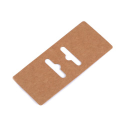 Etichete de hartie pentru bijuterii 5x11 cm - Maro natural (100 Bucăți)