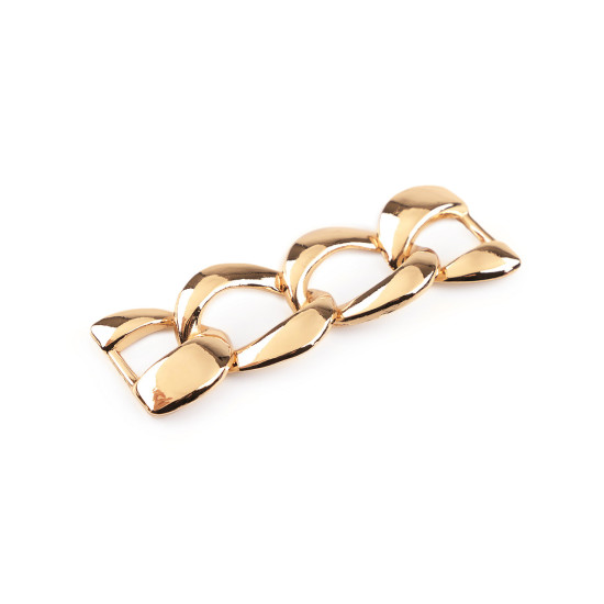 Lanț de design pentru decorarea hainelor, accesoriilor și costumelor de baie 2,1x6,2 cm - Nichel (1 Bucată) Lanț de design pentru decorarea hainelor, accesoriilor și costumelor de baie 2,1x6,2 cm - Nichel (1 Bucată)