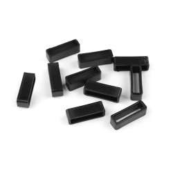 Catarama / gaica din plastic 20 mm, 25 mm - Negru (10 Bucăți)