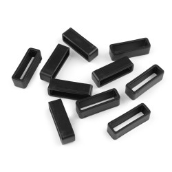 Catarama / gaica din plastic 20 mm, 25 mm - Negru (10 Bucăți)
