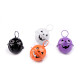 Clopot dovleac de halloween ø24 mm - Negru (2 Bucăți)