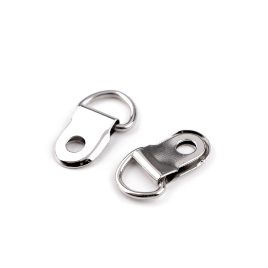 Inel tip d pentru pielarie/genti 10 mm - Nichel (3000 Bucăți) Inel tip d pentru pielarie/genti 10 mm - Nichel (3000 Bucăți)