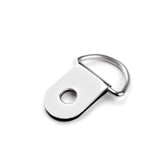 Inel tip d pentru pielarie/genti 15 mm - Nichel (200 Bucăți) Inel tip d pentru pielarie/genti 15 mm - Nichel (200 Bucăți)