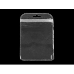 Saculeț din celofan cu fermoar 11x17 cm - Transparent (300 Bucăți)