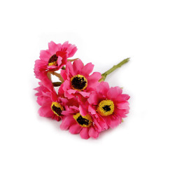 Floare artificială pe sârmă - Roz (18 Bucăți)