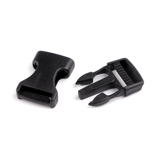 Catarama trident latime 20 mm - Negru (25 Perechi)