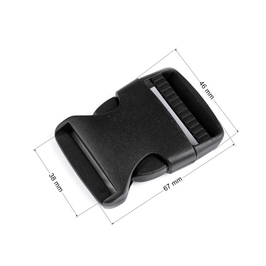 Catarama trident latime 38 mm - Negru (100 Perechi) Catarama trident latime 38 mm - Negru (100 Perechi)