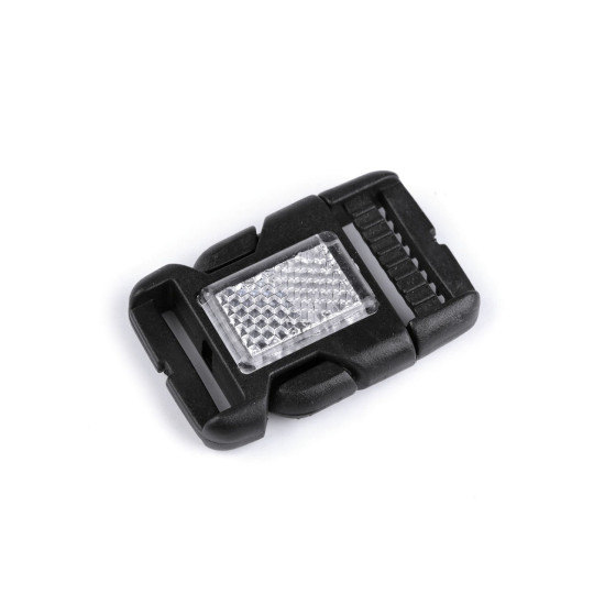 Catarama trident cu reflectorizant latime 25 mm - Negru (100 Perechi) Catarama trident cu reflectorizant latime 25 mm - Negru (100 Perechi)