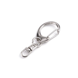 Carabina metalica  pivotanta 17x40 mm - Nichel (150 Bucăți)
