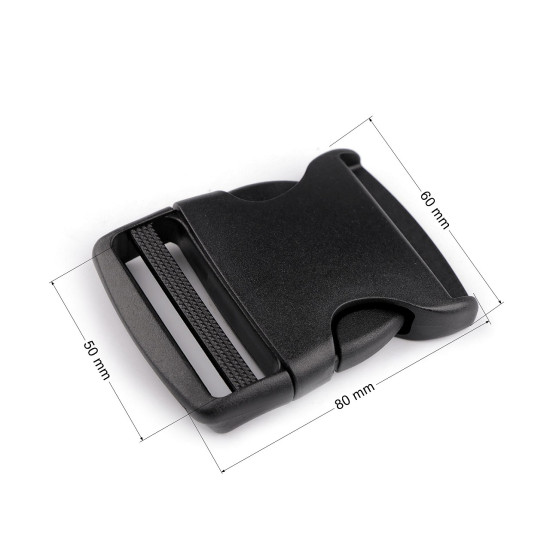 Catarama trident latime 50 mm - Negru (10 Bucăți) Catarama trident latime 50 mm - Negru (10 Bucăți)