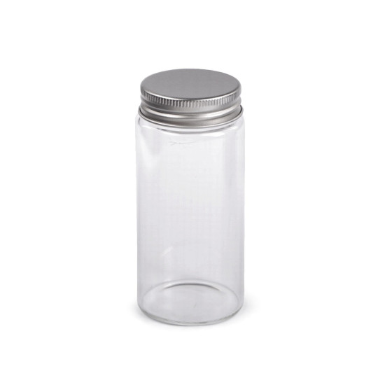 Flacon de sticla cu capac 47x100 mm - Transparent (12 Bucăți) Flacon de sticla cu capac 47x100 mm - Transparent (12 Bucăți)