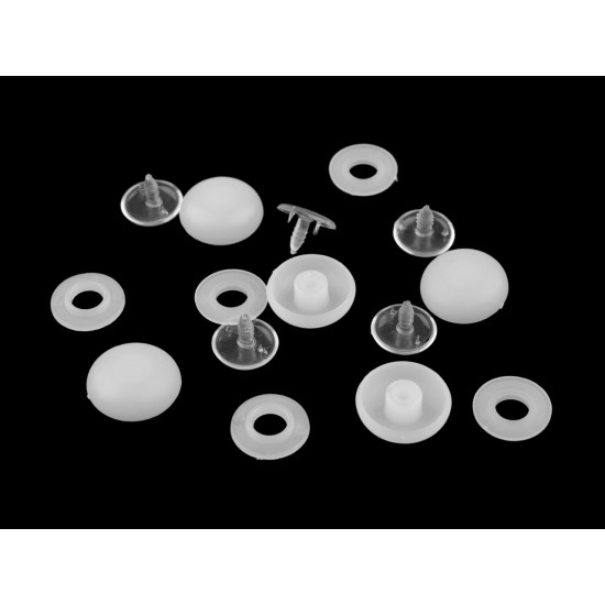 Nasture de imbracat pentru sepci 26" - Alb (25 Seturi) Nasture de imbracat pentru sepci 26" - Alb (25 Seturi)
