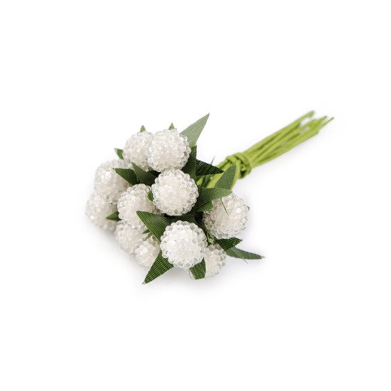 Boabe artificiale înghețate - Albastru închis (6 Buchete)