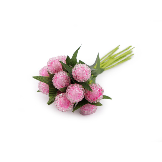 Boabe artificiale înghețate - Albastru închis (6 Buchete)