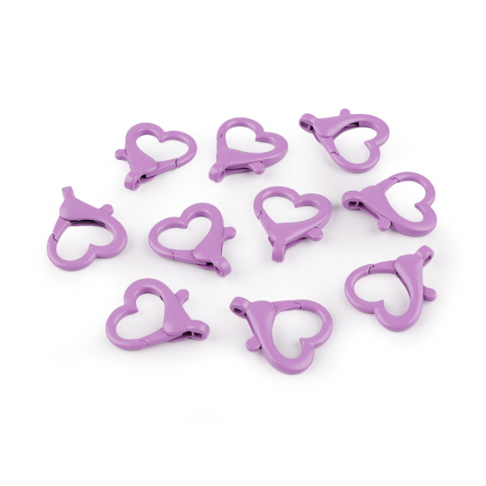 Carabinier metalic lacuit gaura inimii 15 mm - Roșu (10 Bucăți) Carabinier metalic lacuit gaura inimii 15 mm - Roșu (10 Bucăți)