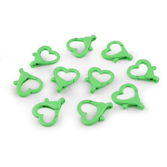 Carabinier metalic lacuit gaura inimii 15 mm - Roșu (10 Bucăți) Carabinier metalic lacuit gaura inimii 15 mm - Roșu (10 Bucăți)