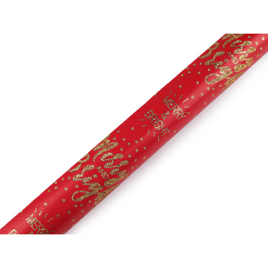 Hârtie de împachetat de crăciun cu sclipici 0,7x2 m - Turcoaz marin (1 Bucată)