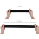 Velcro pluș elastic, lățime 39 mm - Negru (1 Metru)