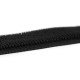 Velcro pluș elastic, lățime 50 mm - Negru (1 Metru)