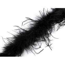 Boa - pene de strut 21-24 g lungime 1,8 m - Negru (1 Bucată)