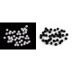 Pompon mini ø8 mm - Negru (500 Bucăți) Pompon mini ø8 mm - Negru (500 Bucăți)