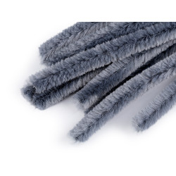 Sârmă plușată pentru modelare ø10 mm, lungime 30 cm - Gri neutral (10 Bucăți)