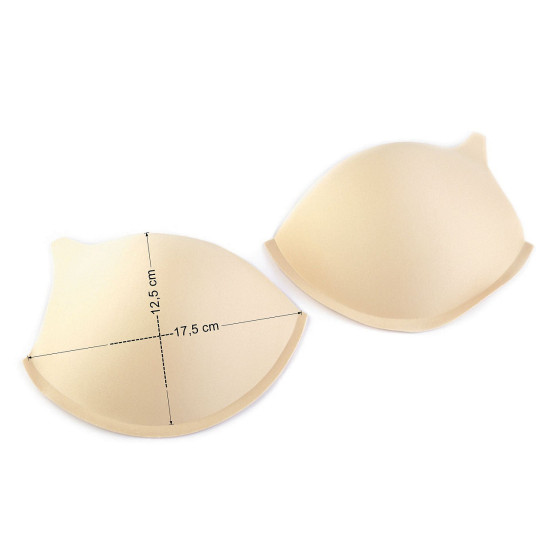 Cupe / bureți sutien / corsete 34 - Nude (1 Pereche)