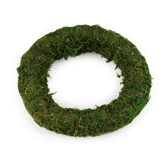 Coroană de mușchi ø20 cm - Verde (1 Bucată)