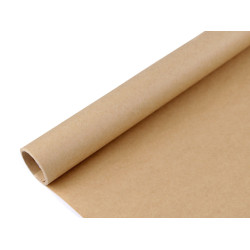 Hârtie de împachetat naturală mată 0,7x2 m - Maro natural (1 Bucată)