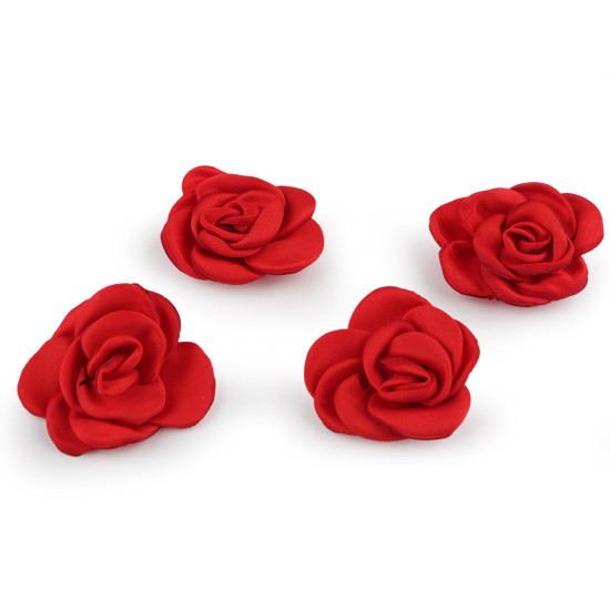 Trandafir satinat pentru coasere si lipire ø5 cm - Alb (50 Bucăți) Trandafir satinat pentru coasere si lipire ø5 cm - Alb (50 Bucăți)